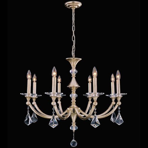 StarFire Crystal 6932SL Sovereign Antique Silver Leaf Chandelier Lighting