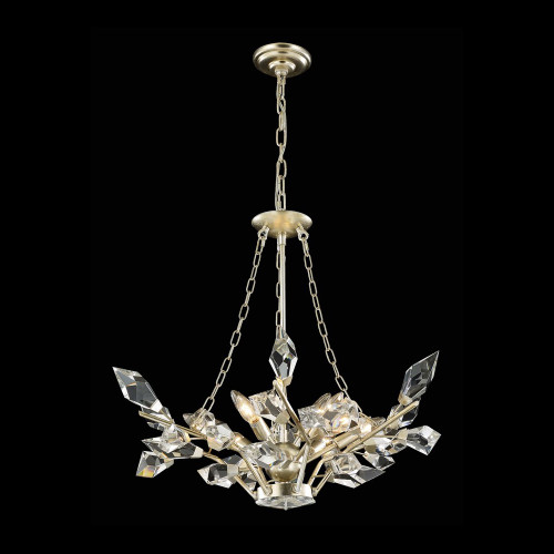 StarFire Crystal 7330GL Venice Gold Leaf 30" Pendant Light Fixture