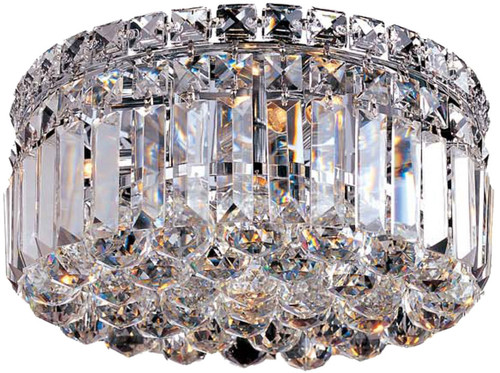 StarFire Crystal 8312CH Avant-Garde Chrome 12" Flush Mount Lighting