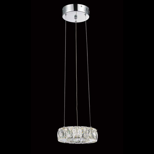 StarFire Crystal LD0714CH Chrome LED Pendant Lighting
