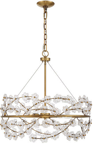 Savoy House 1-1727-5-322 Camille Modern Warm Brass Drum Pendant Light