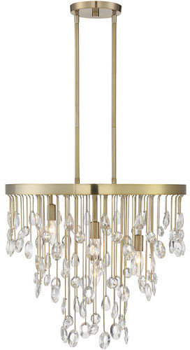 Savoy House 1-1846-4-127 Livorno Noble Brass Mini Chandelier Lighting