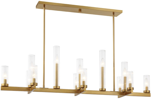 Savoy House 1-2636-13-322 Carina Modern Warm Brass Kitchen Island Light Fixture