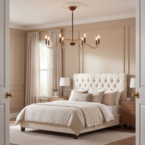 Savoy House 1-2748-8-322 Abeline Modern Warm Brass Lighting Chandelier