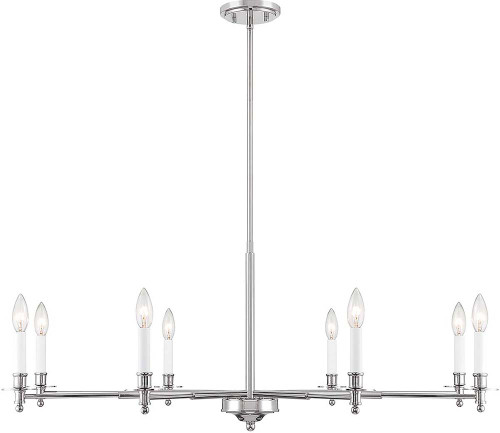 Savoy House 1-4412-8-109 Jasmine Polished Nickel 30" Chandelier Light