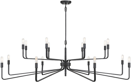 Savoy House 1-6402-16-190 Salem Contemporary Forged Iron Chandelier Lighting