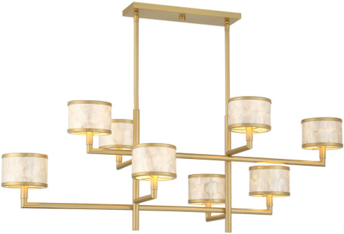 Savoy House 1-6493-8-328 Mariquita Modern Spun Gold Ceiling Chandelier