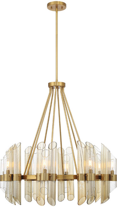 Savoy House 1-9105-8-322 Biltmore Modern Warm Brass Ceiling Chandelier