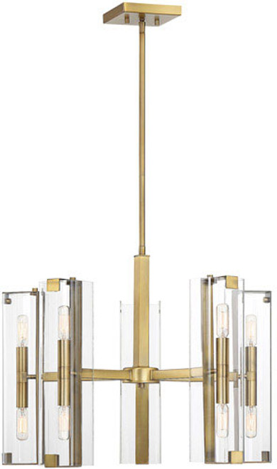 Savoy House 1-9772-10-322 Winfield Contemporary Warm Brass Chandelier Light
