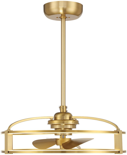 Savoy House 23-FD-645-322 Vesta Contemporary Warm Brass LED 23" Home Ceiling Fan