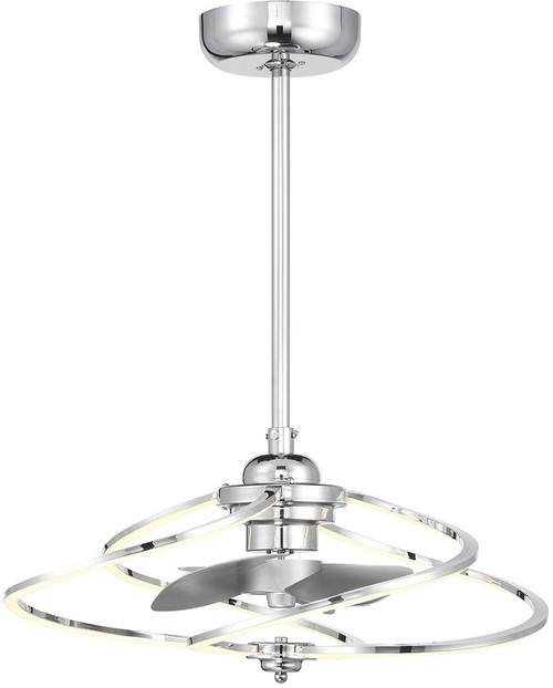 Savoy House 24-FD-945-11 Hydra Contemporary Polished Chrome LED 24" Ceiling Fan