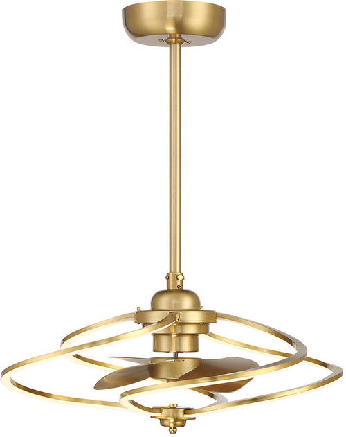 Savoy House 24-FD-945-322 Hydra Modern Warm Brass LED 24" Ceiling Fan