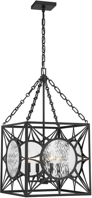 Savoy House 3-5063-4-89 Balfour Modern Matte Black Foyer Light Fixture