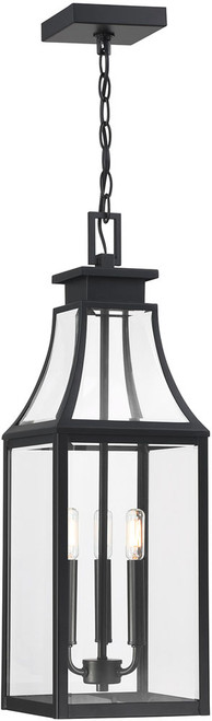 Savoy House 5-608-BK Emery Contemporary Matte Black Outdoor Pendant Hanging Light