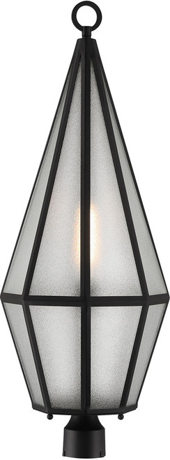 Savoy House 5-707-BK Peninsula Contemporary Matte Black Exterior Lamp Post Light