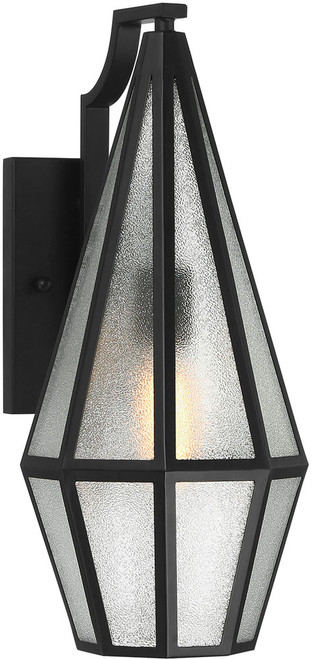 Savoy House 5-709-BK Peninsula Contemporary Matte Black Outdoor Wall Sconce Lighting
