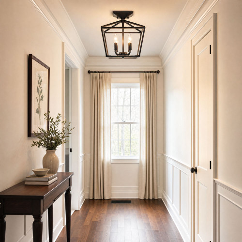 Savoy House 6-328-4-44 Townsend Classic Bronze Flush Mount Lighting