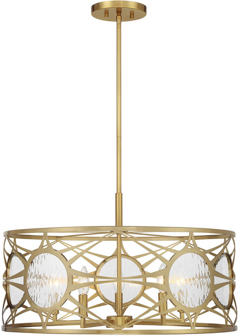 Savoy House 6-5065-5-322 Balfour Modern Warm Brass Ceiling Pendant Light