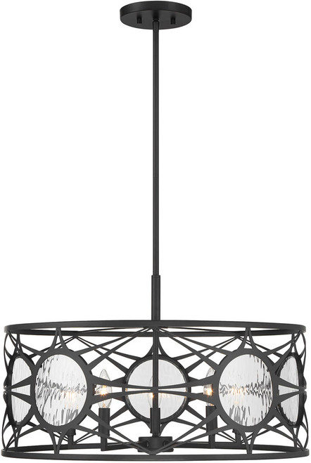 Savoy House 6-5065-5-89 Balfour Contemporary Matte Black Pendant Lamp