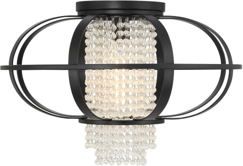 Savoy House 6-5218-1-89 Idlewild Contemporary Matte Black Ceiling Lighting