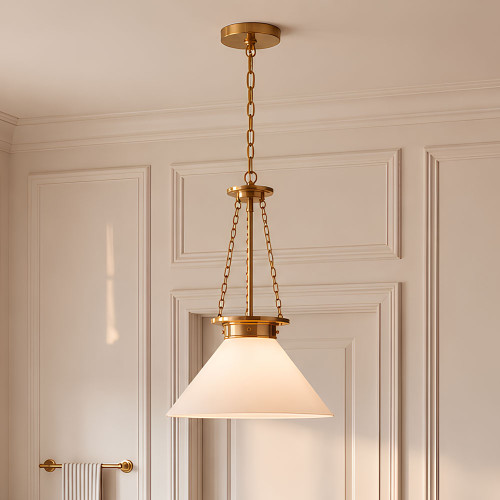 Savoy House 7-1011-1-322 Myers Modern Warm Brass Pendant Light Fixture