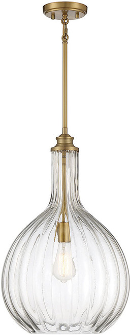 Savoy House 7-2255-1-322 Brandon Modern Warm Brass Drop Ceiling Light Fixture