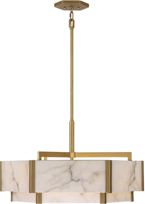 Savoy House 7-2333-6-60 Orleans Contemporary Distressed Gold Hanging Pendant Light