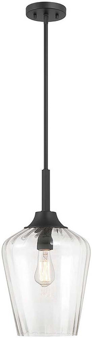 Savoy House 7-3390-1-89 Carlton Matte Black Pendant Light