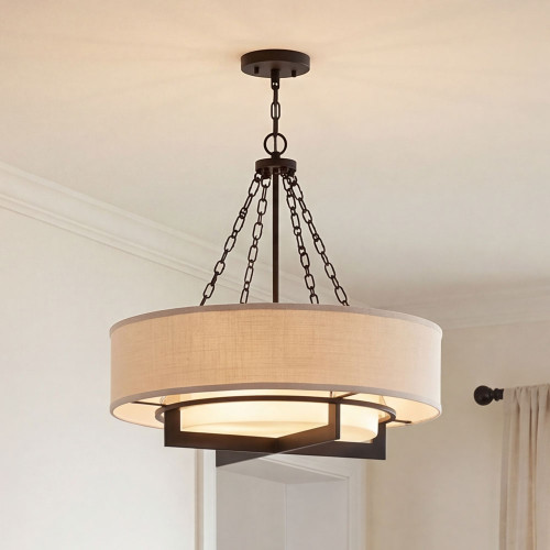 Savoy House 7-4999-4-89 Brentwood Modern Matte Black Pendant Lighting