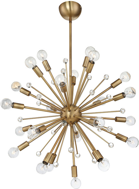 Savoy House 7-6099-24-322 Galea Modern Warm Brass Chandelier Light