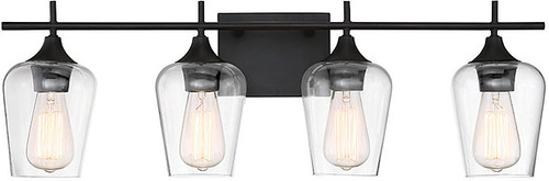 Savoy House 8-4030-4-13 Octave Contemporary English Bronze 4-Light Bathroom Lighting Fixture