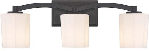 Savoy House 8-7710-3-BK Whitney Matte Black 3-LightBathroom Lighting
