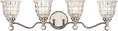 Savoy House 8-880-4-109 Birone Polished Nickel 4-Light Vanity Lighting