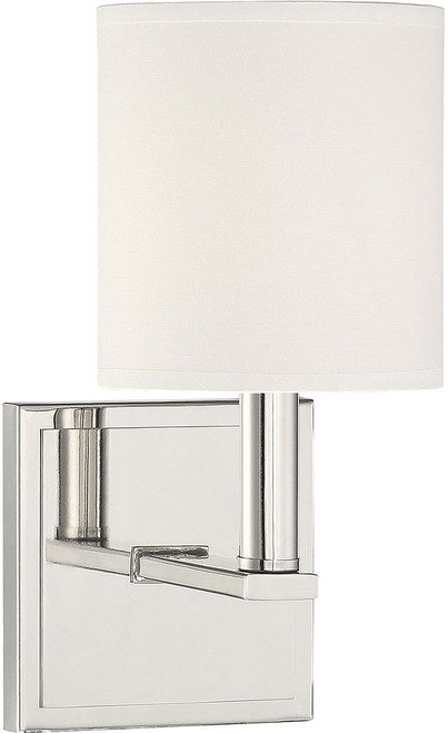 Savoy House 9-1200-1-109 Waverly Polished Nickel Wall Sconce