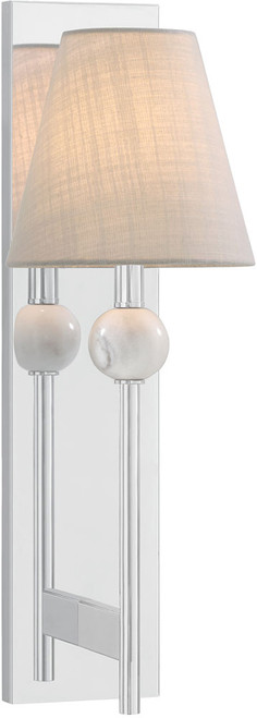 Savoy House 9-1968-1-11 Travis Contemporary Polished Chrome Lighting Sconce