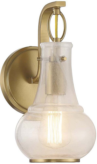 Savoy House 9-4417-1-322 Adams Modern Warm Brass Drum Wall Lighting