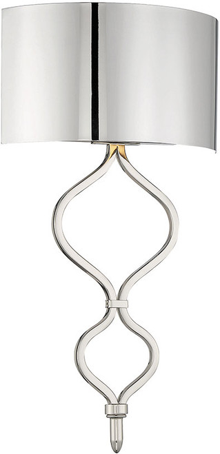 Savoy House 9-6520-1-109 Como Modern Polished Nickel LED Wall Light Sconce