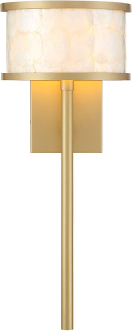 Savoy House 9-6491-1-328 Mariquita Modern Spun Gold Wall Sconce