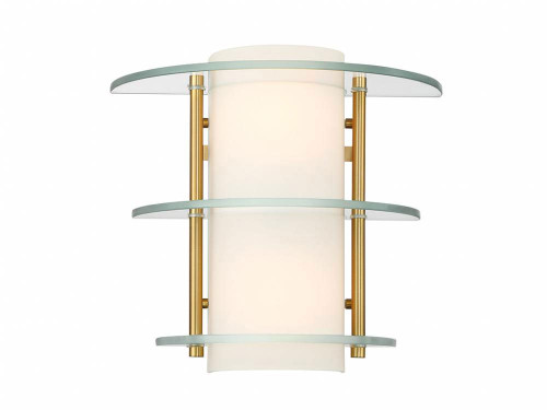 Savoy House 9-8606-2-322 Newell Modern Warm Brass Wall Sconce Lighting