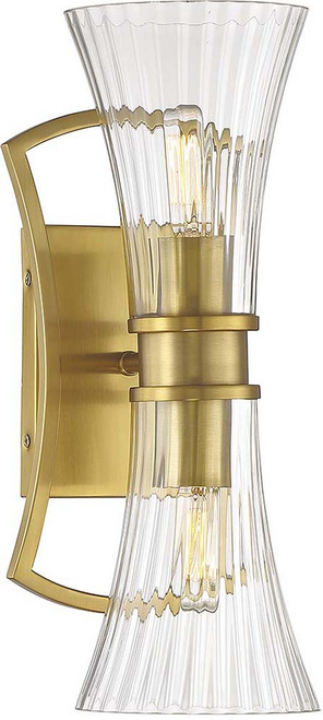 Savoy House 9-9702-2-322 Bennington Contemporary Warm Brass 27" Lamp Sconce