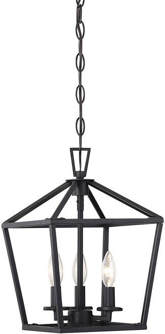 Savoy House 3-420-3-89 Townsend Matte Black 10" Entryway Light Fixture