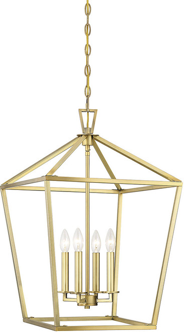 Savoy House 3-421-4-322 Townsend Warm Brass 17" Foyer Lighting Fixture