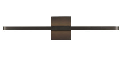 Visual Comfort Modern 700BCBND24Z-LED930 Banda Modern Dark Bronze LED Bath Light Fixture