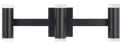 Visual Comfort Modern 700BCDBS3HB-LED930 Dobson II Contemporary Matte Black LED Vanity Light