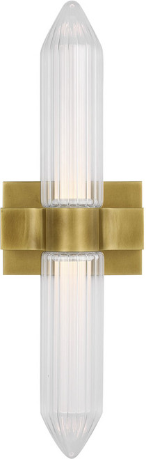 Visual Comfort Modern 700BCLGSN23BR-LED927 Langston Modern Plated Brass LED Wall Lighting Fixture