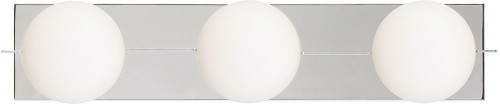 Visual Comfort Modern 700BCOBL3N Orbel Modern Polished Nickel LED Bathroom Light Fixture