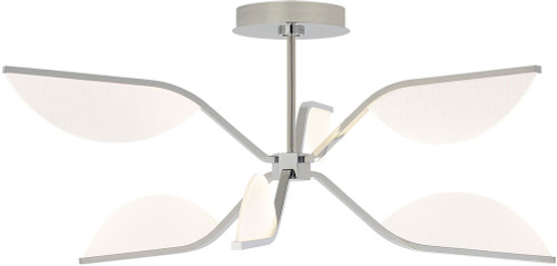Visual Comfort Modern 700BLT30N-LED Belterra Contemporary Polished Nickel LED Ceiling Light Fixture