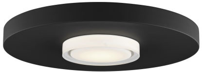Visual Comfort Modern 700FMCST17B-LED927 Castor Modern Nightshade Black LED Flush Mount Lighting