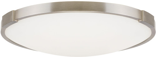 Visual Comfort Modern 700FMLNC13S Lance Modern Satin Nickel LED 13" Overhead Lighting