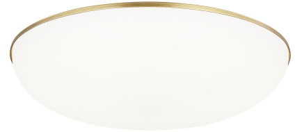 Visual Comfort Modern 700FMMGN13BR-LED930 Megan Contemporary Plated Brass LED Ceiling Light Fixture